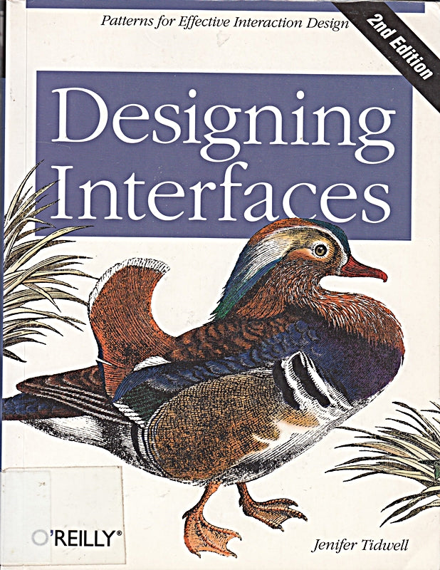 Designing Interfaces: Patterns for effective interaction design