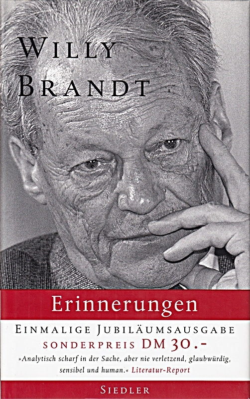 Willy Brandt - Erinnerungen. Jubiläumsausgabe zu 50 Jahren Bundesrepublik Deutschland