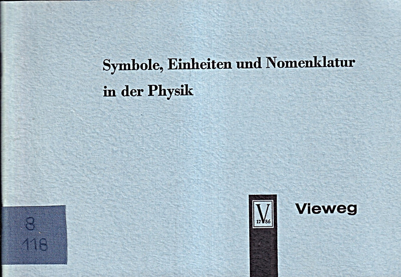 Symbole Einheiten und Nomenklatur in der Physik