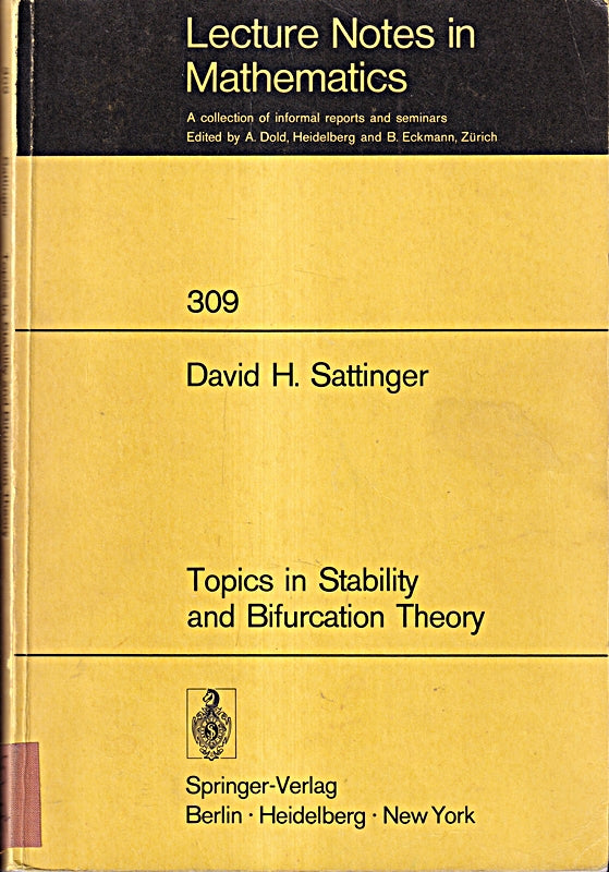 Topics in Stability and Bifurcation Theory (Lecture Notes in Mathematics 309 Band 309)
