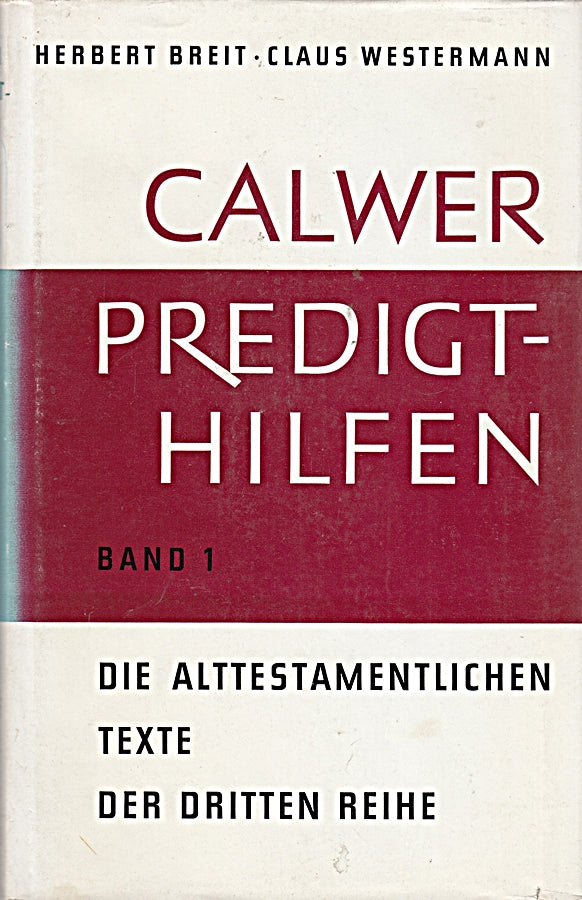 Calwer Predigthilfen