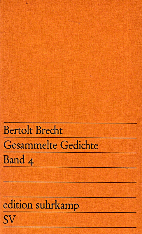 Gesammelte Gedichte (edition suhrkamp)