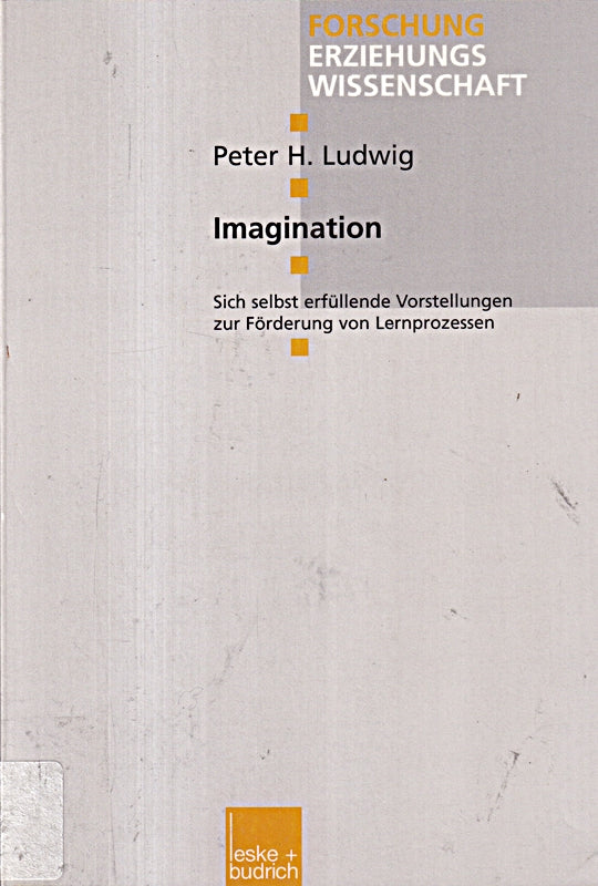 Imagination: Sich selbst erfüllende Vorstellungen zur Förderung von Lernprozessen (Forschung Erziehungswissenschaft 53 Band 53)
