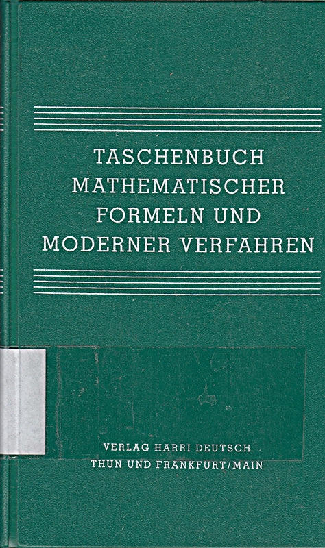 Stöcker`s Taschenbuch mathematischer Formeln und moderner Verfahren 3. Auflage