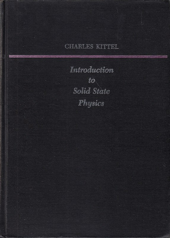 Introduction to Solid State Physics Second Edition