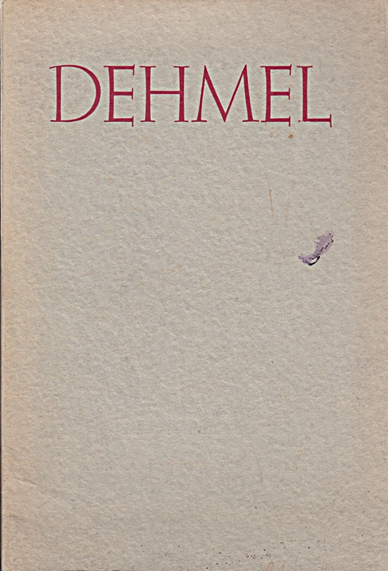 Dehmel Heft 34 Deutsche Gedichte ;