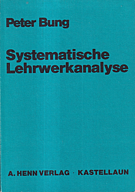 Systematische Lehrwerkanalyse