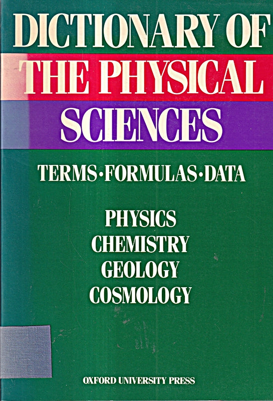 Dictionary of the Physical Sciences: The Philosophical Roots