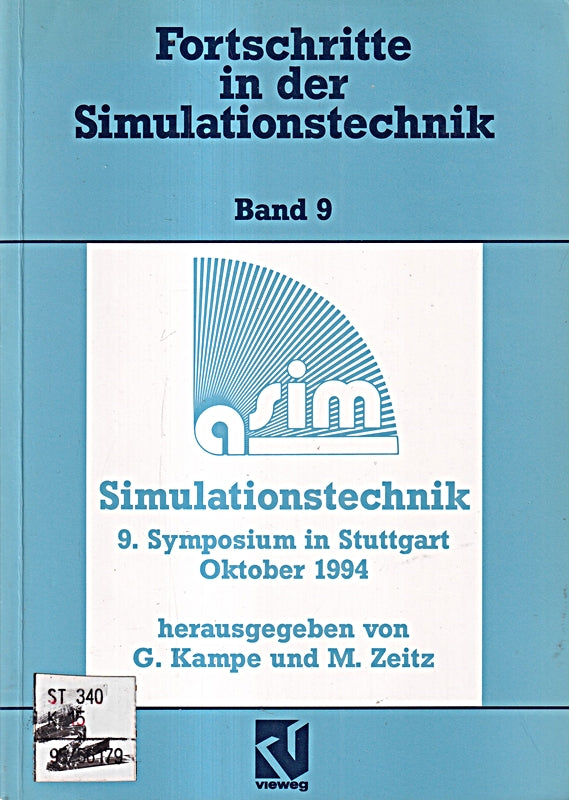 Simulationstechnik: 9. Symposium in Stuttgart Oktober 1994. Tagungsband (Fortschritte der Simulationstechnik)