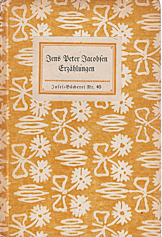 Erzählungen von Jens Peter Jacobsen Insel-Bücherei Nr. 40