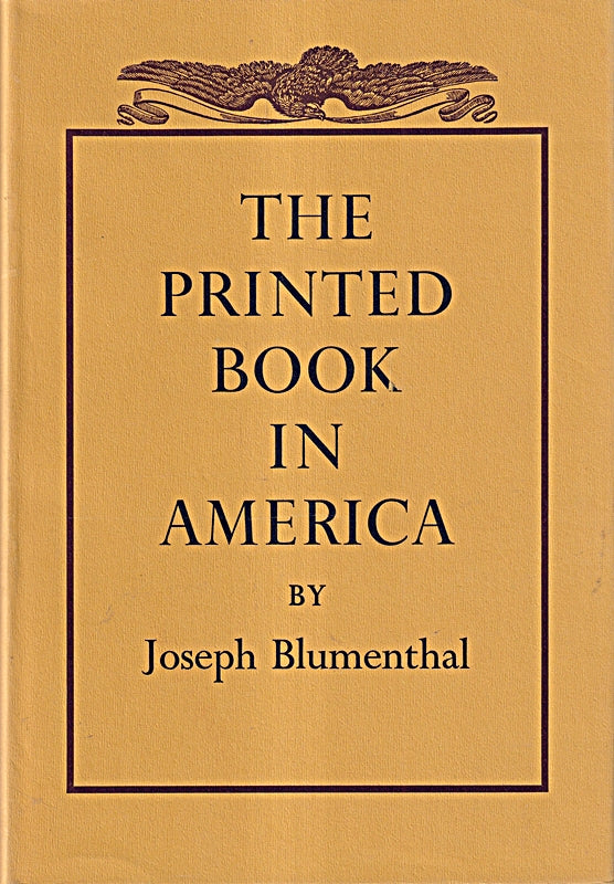 The printed book in America