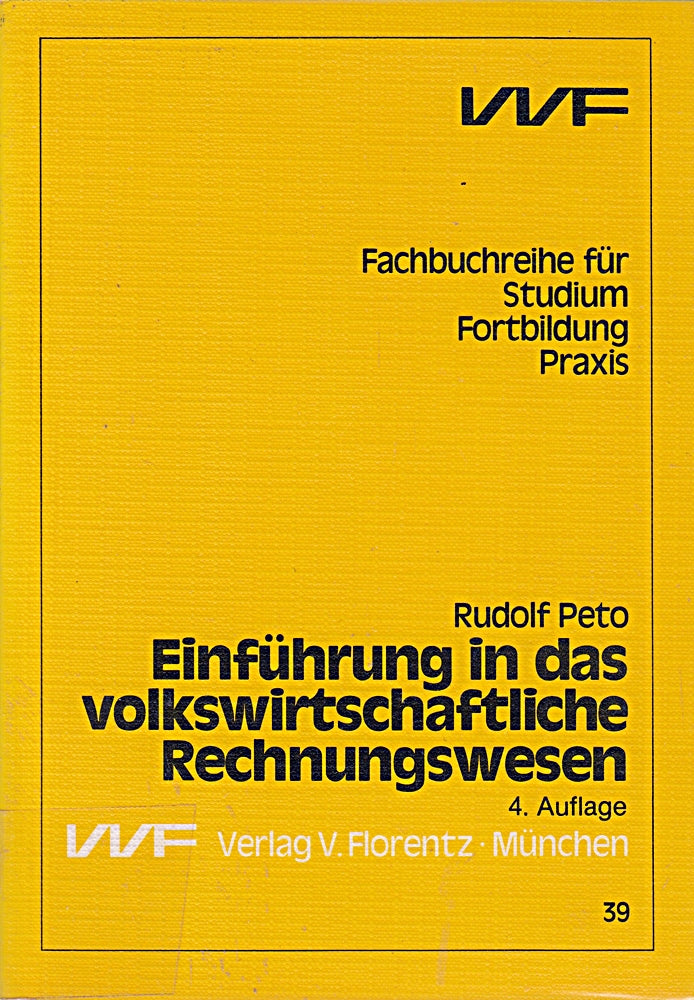 Einführung in das volkswirtschaftliche Rechnungswesen