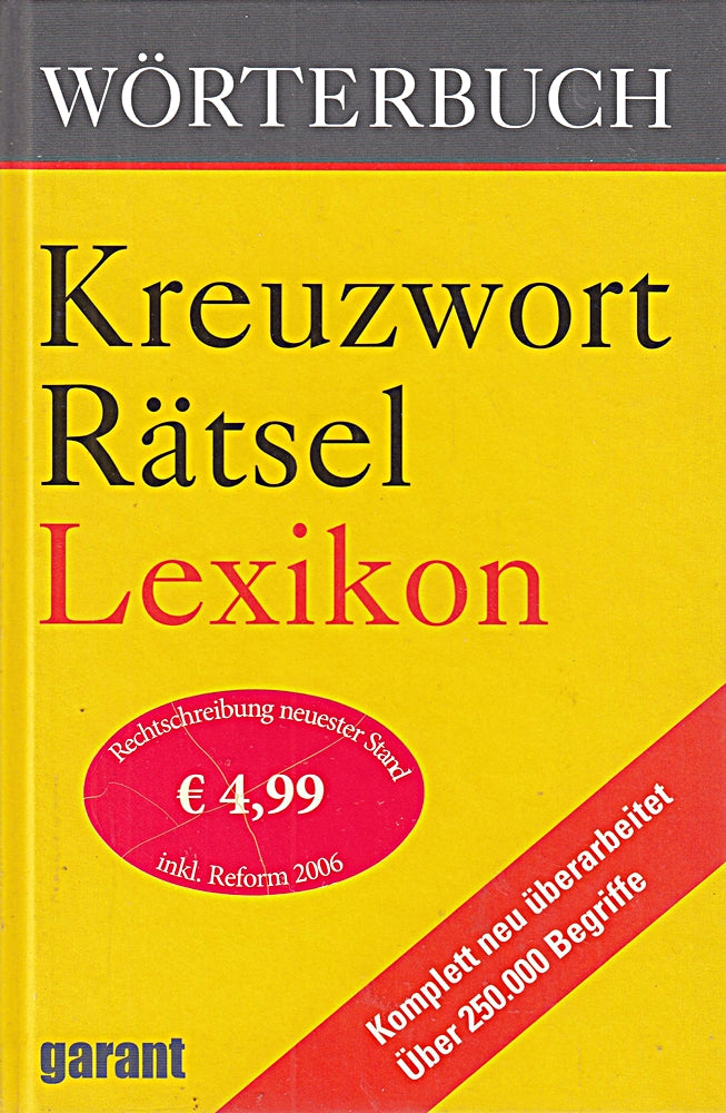 Wörterbuch Kreuzworträtsellexikon