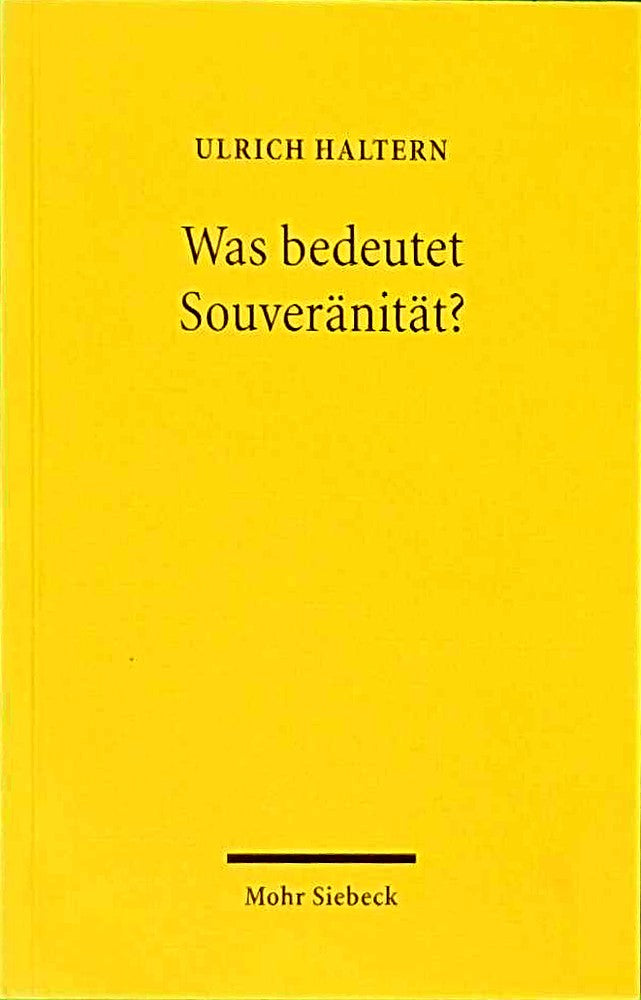 Was bedeutet Souveränität?