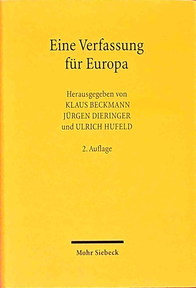 Eine Verfassung für Europa: Z. Tl. in französ. Sprache