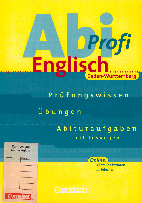 Abi-Profi Englisch - Baden-Württemberg: Abi-Profi Englisch Ausgabe Baden-Württemberg
