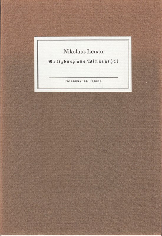 Notizbuch aus Winnenthal