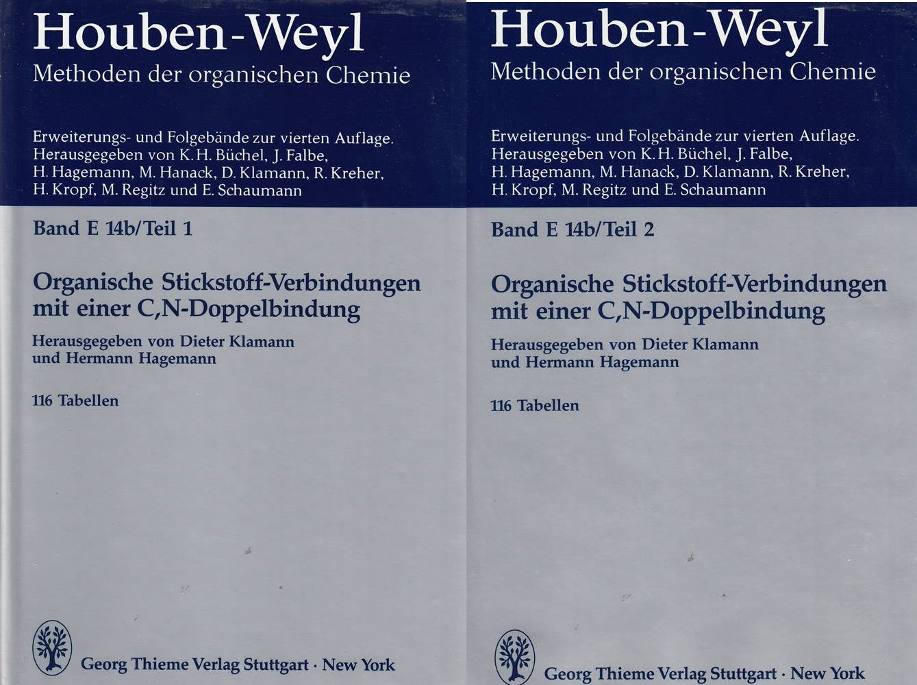 Methods of Organic Chemistry Ln; Methoden der organischen Chemie Ln E.14b/1-2 Carbonyl-Stickstoff-Verbindungen 2 Tl.-Bde.
