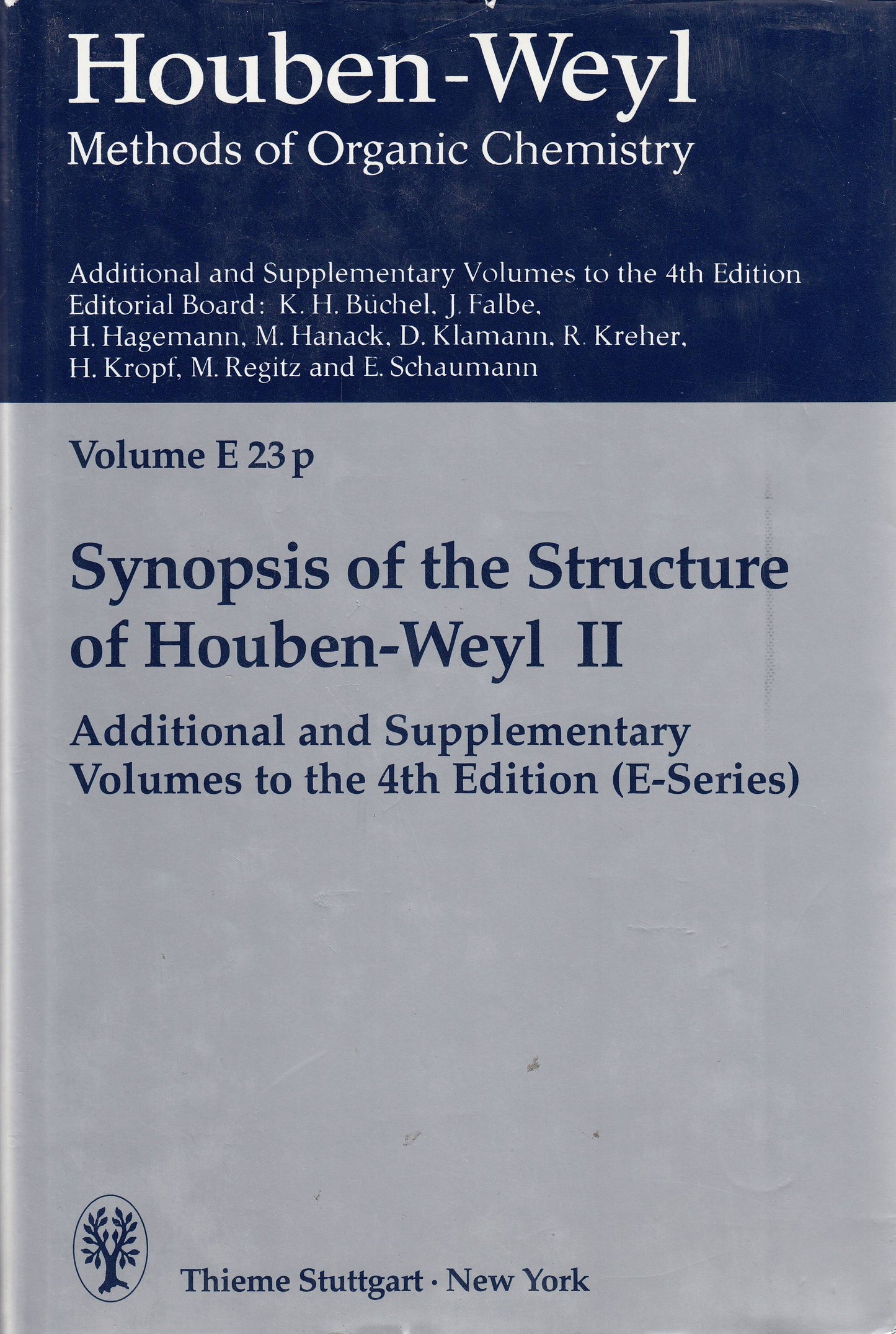 Methods of Organic Chemistry Ln; Methoden der organischen Chemie Ln E.23o Synopsis of the Structure of Houben-Weyl II (Methods in Organic Chemistry - Houben-weyl)