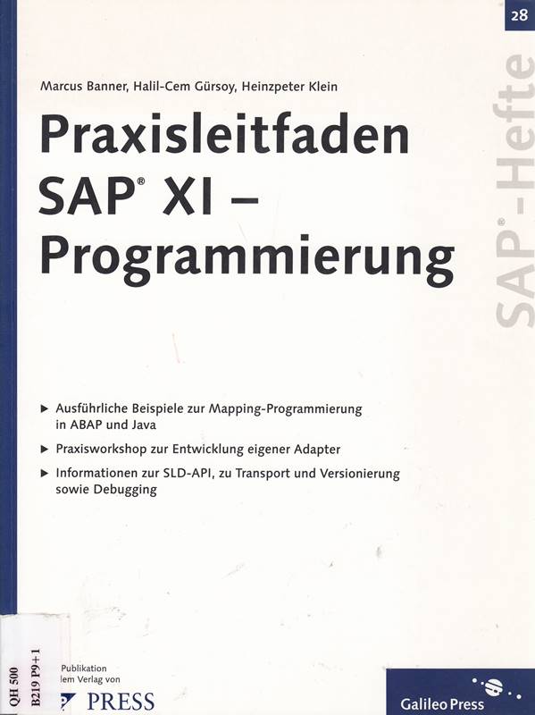 Praxisleitfaden SAP XI ? Programmierung: SAP-Heft 28 (SAP-Hefte)