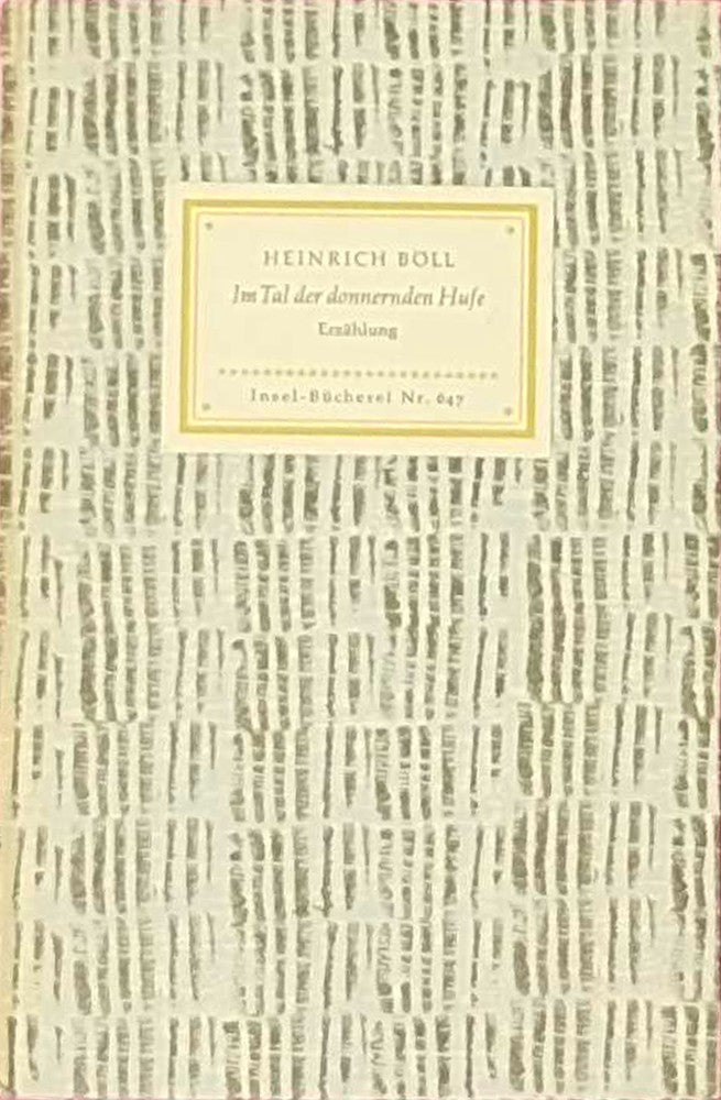 Im Tal der donnernden Hufe Erzählung Insel Büchrei Nr. 647