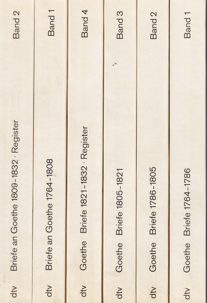 Goethes Briefe und Briefe an Goethe: Hamburger Ausgabe in 6 Bänden ? Briefe (dtv Kassettenausgaben)
