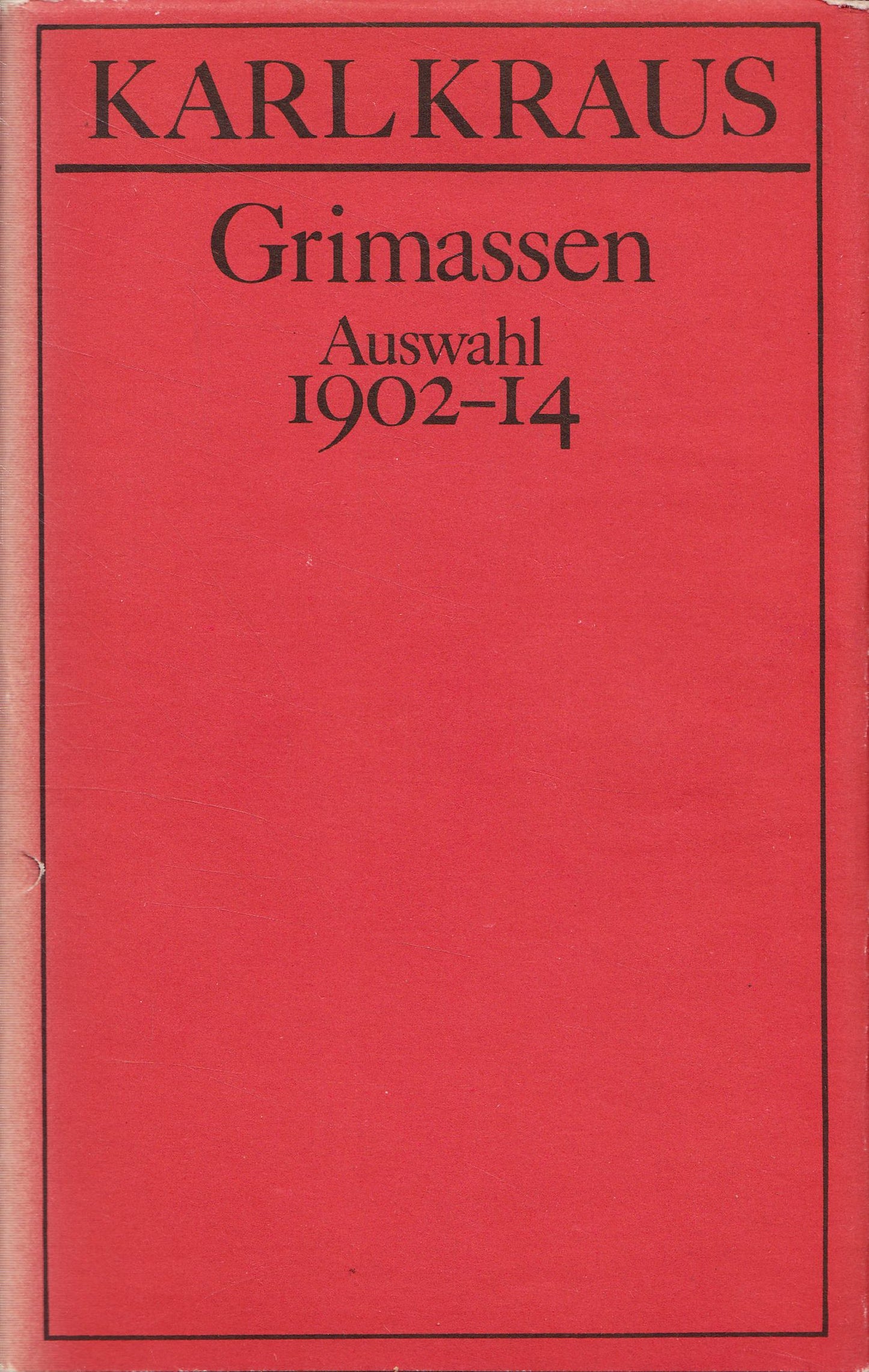 Grimassen Auswahl 1902-14 Band 1 Ausgewählte Werke