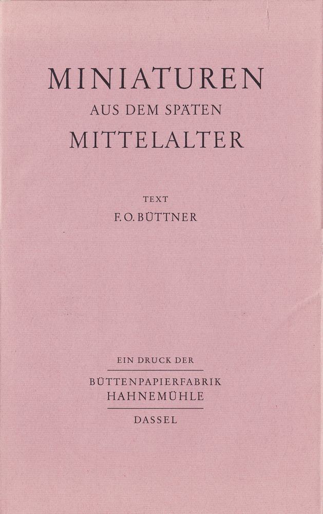 Miniaturen aus dem späten Mittelalter