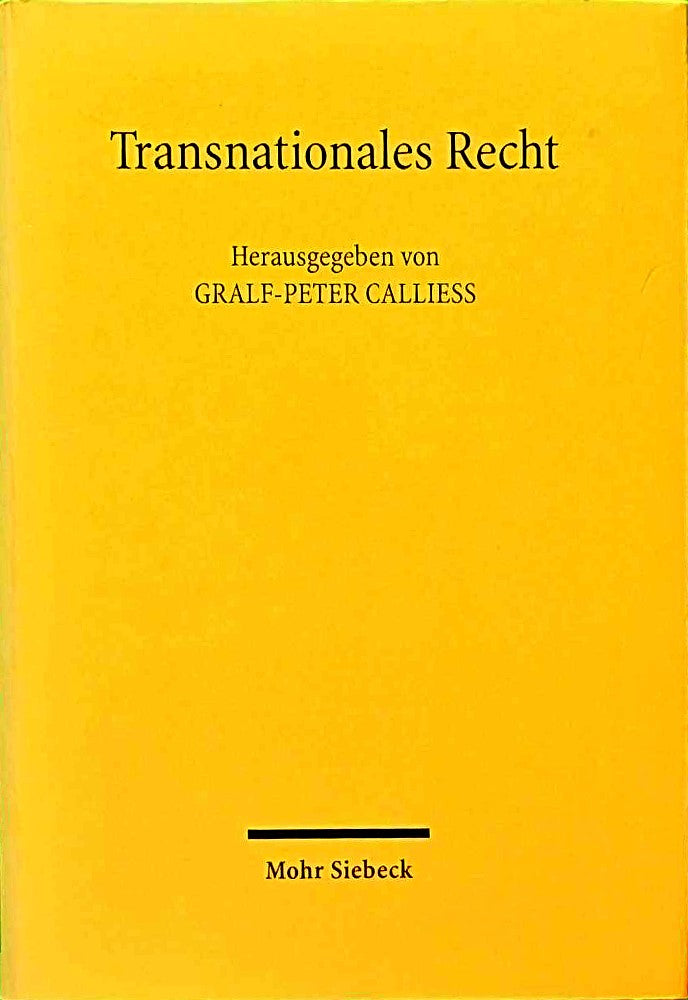 Transnationales Recht: Stand und Perspektiven