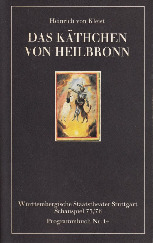 Das Käthchen von Heilbronn Schauspiel 75/76 Programmbuch Nr. 14