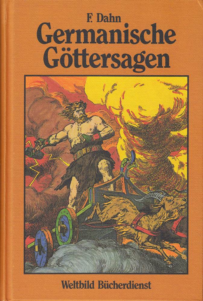 Germanische Göttersagen. Götter- Nordmänner- und Heldengesänge. Zusammengetragen von Felix Dahn. In Versen formuliert wie es ein Dichter des 13.Jahrhunderts getan hätte. Als Vorlage diente eine Ausgabe von 1892. Bearbeitet und dem heuigen Sprachgebrauch