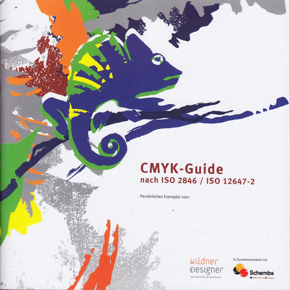Wildner+Designer CMYK-Guide/Euroskala nach ISO 2846 / ISO 12647-2 (1): Kompakte Farbwaage fr Farbmanagement Grafikdesign Vorstufenproduktion Druckqualittskontrolle aus Kunststoff in neutraler Farbe