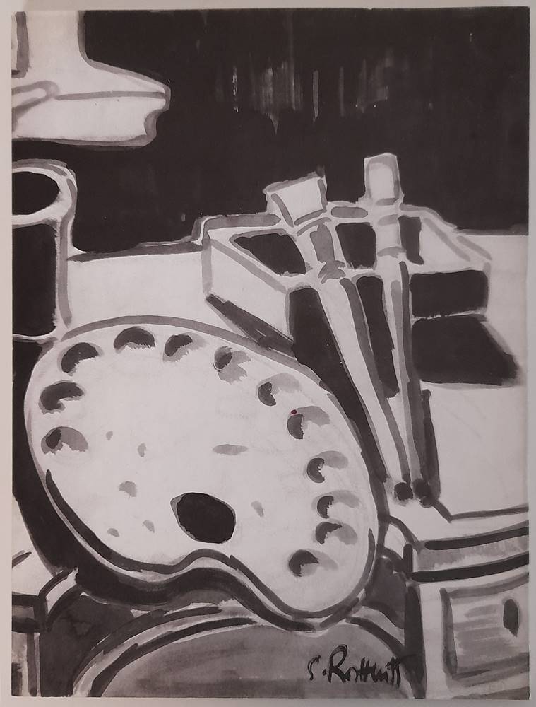 Karl Schmidt-Rottluff - Die Schwarzblätter - Ausstellung zum 90. Geburtstag