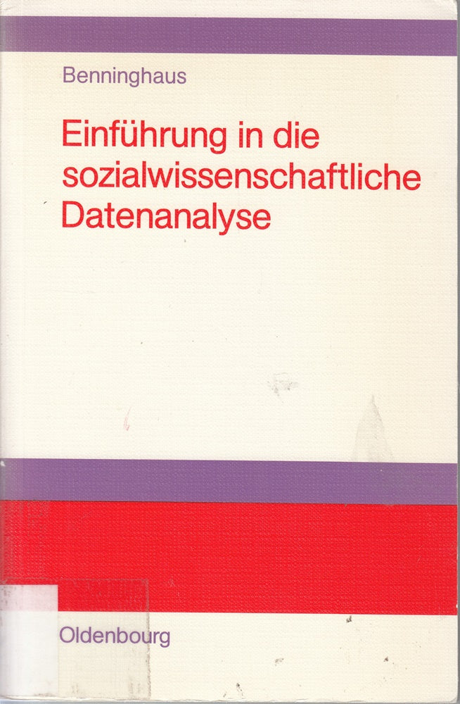 Einführung in die sozialwissenschaftliche Datenanalyse