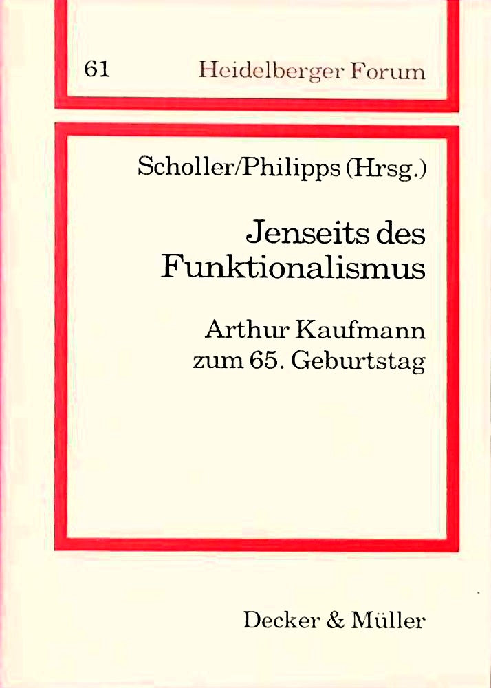 Jenseits des Funktionalismus