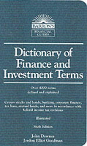 Dictionary of Finance and Investment Terms (Barron's Business Dictionaries)