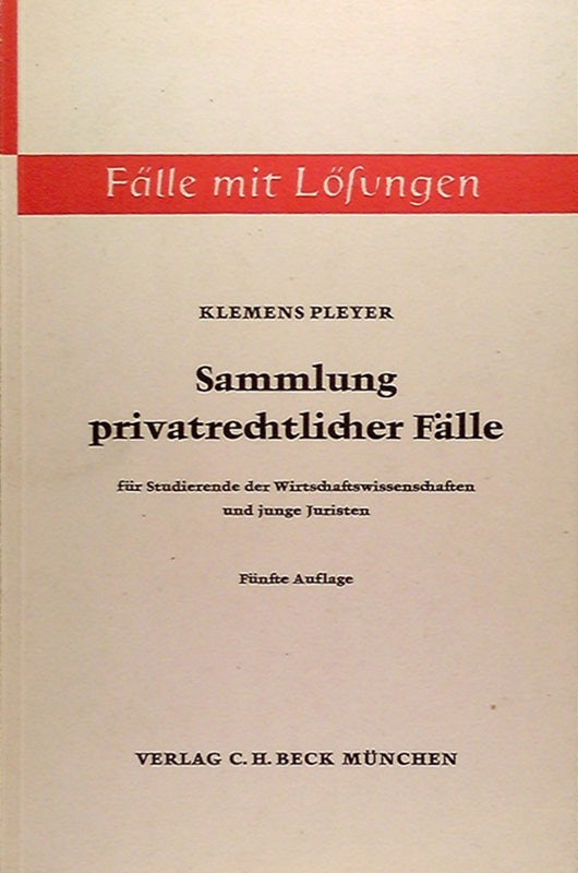 Sammlung privatrechtlicher Fälle