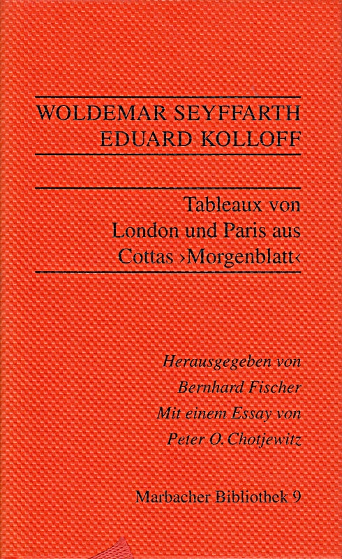 Tableaux von London und Paris aus Cottas Morgenblatt (Marbacher Bibliothek)