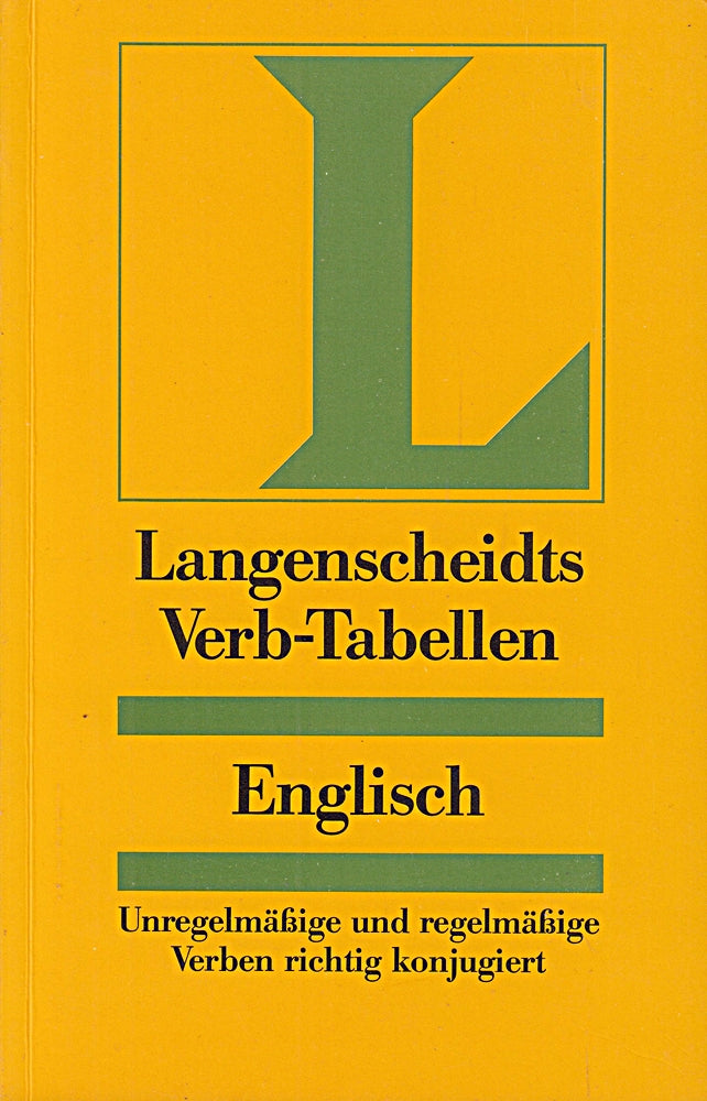 Langenscheidt Verb-Tabellen: Langenscheidts Verb-Tabellen  Englisch