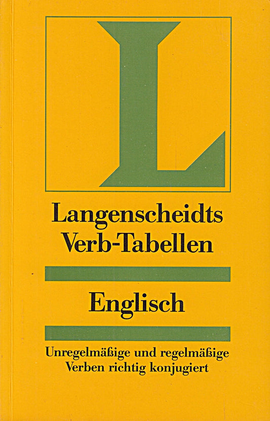 Langenscheidt Verb-Tabellen: Langenscheidts Verb-Tabellen  Englisch