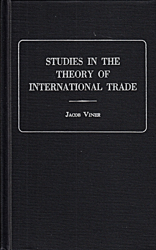 Studies in the Theory of International Trade