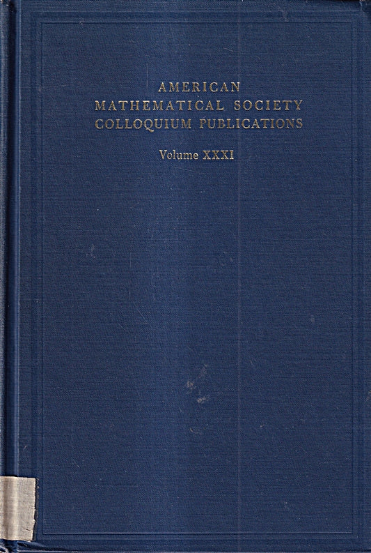 Functional Analysis and Semi-Groups  Revised Edition (American Mathematical Society Colloquim Publications - Vol XXXI)