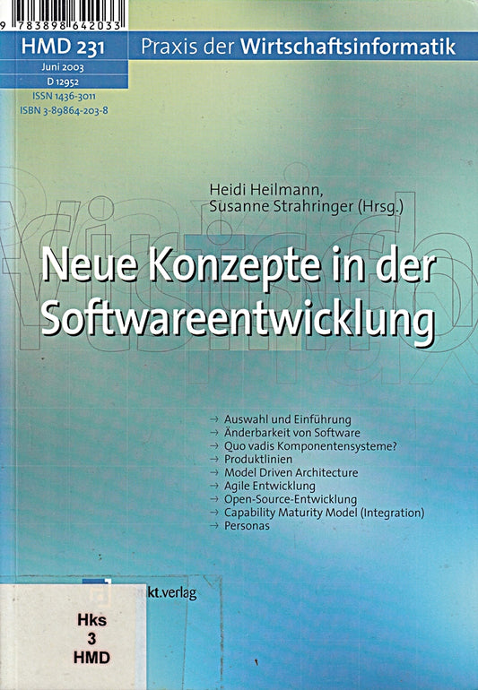 Neue Konzepte in der Softwareentwicklung