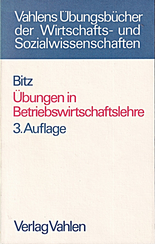 Übungen in Betriebswirtschaftslehre