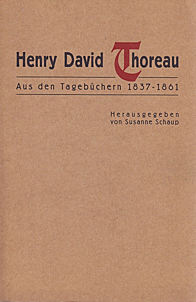 Aus den Tagebüchern 1837-1861