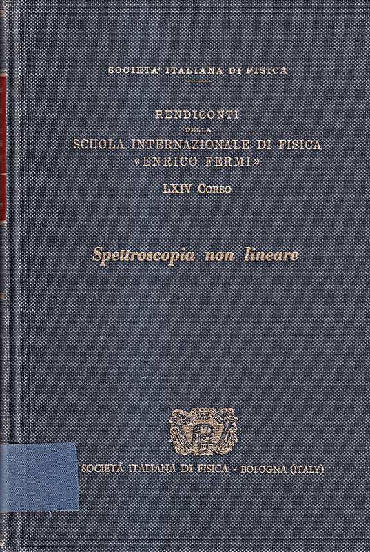 Proceedings of the International School of Physics 'Enrico Fermi'.