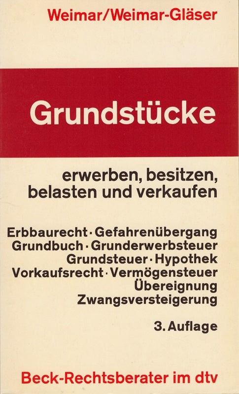 Grundstücke erwerben besitzen belasten und verkaufen.