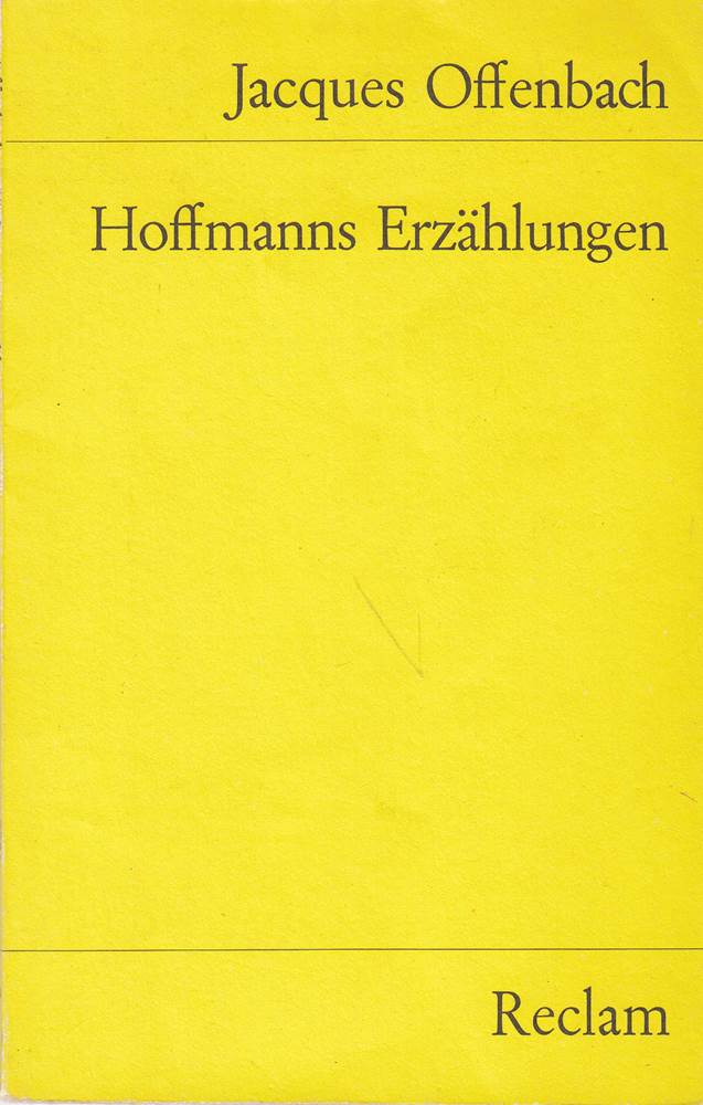 Hoffmanns Erzählungen (Reclams Universal-Bibliothek)
