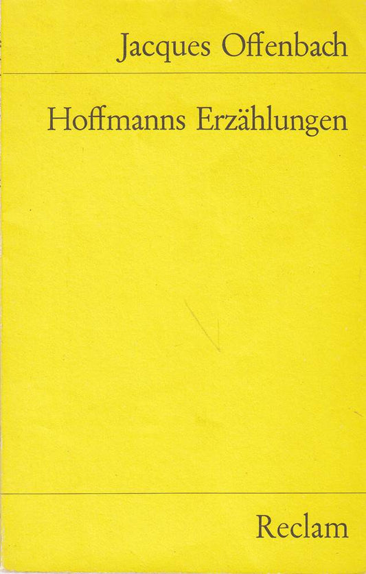 Hoffmanns Erzählungen (Reclams Universal-Bibliothek)