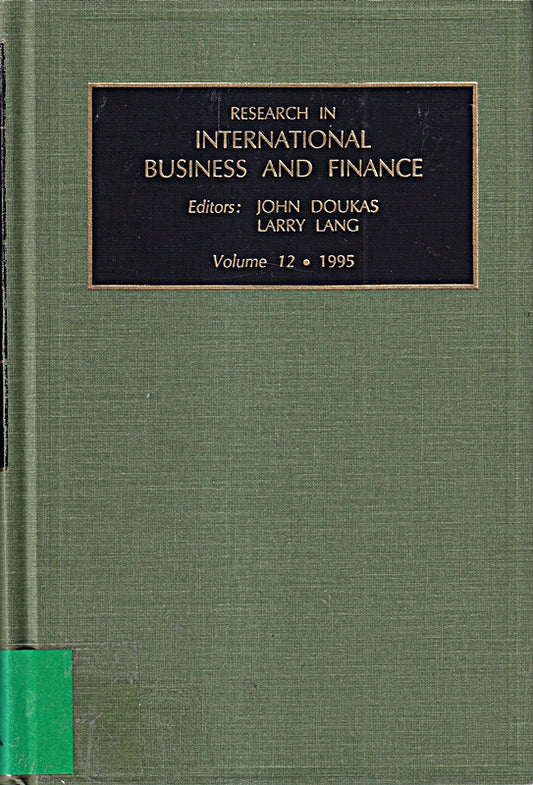 Research in International Business and Finance